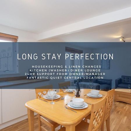 Dwellcome Home Ltd 2 King Beds West End Apt, Half Mile To Union Street Yet Quiet, Free Allocated Parking Space At Rear Entrance & Fast Wifi, Ideal For Long Term Contractor, Corporate, Etc Stays, Regular Housekeeping Option - See Our Site For Assuranc أبردين المظهر الخارجي الصورة